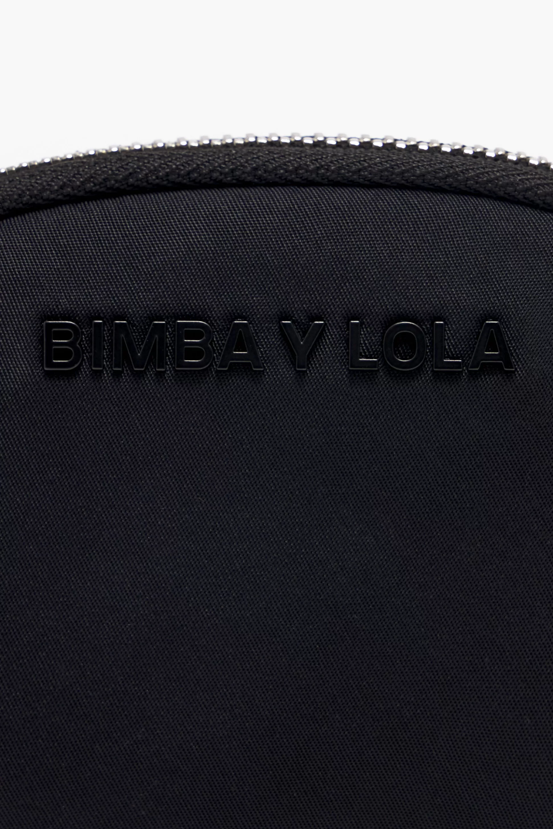 New BIMBA Y LOLA Porta-Moedas Oval Nylon Preto Black