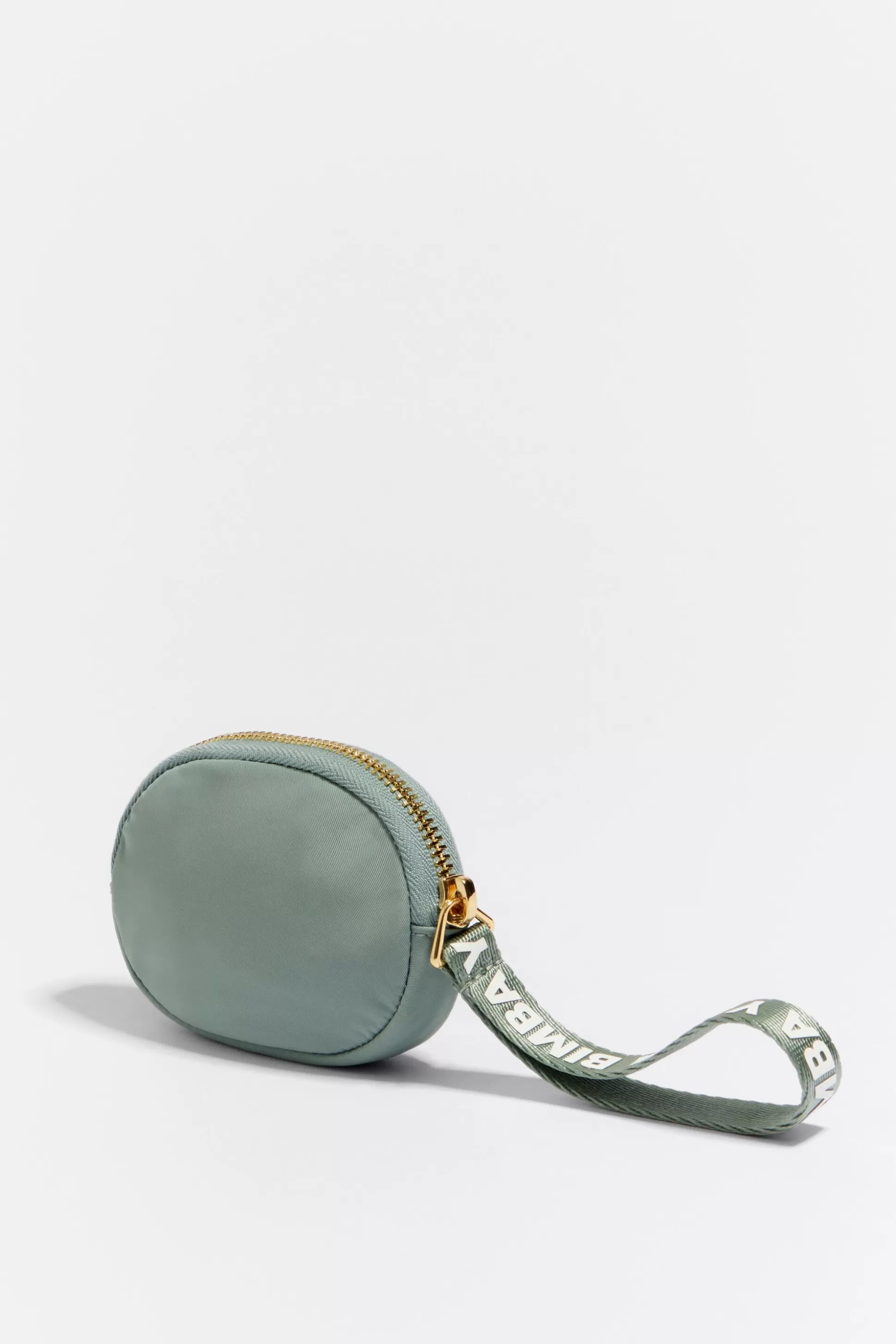 Outlet BIMBA Y LOLA Porta-Moedas Oval Nylon Verde-Agua Watergreen