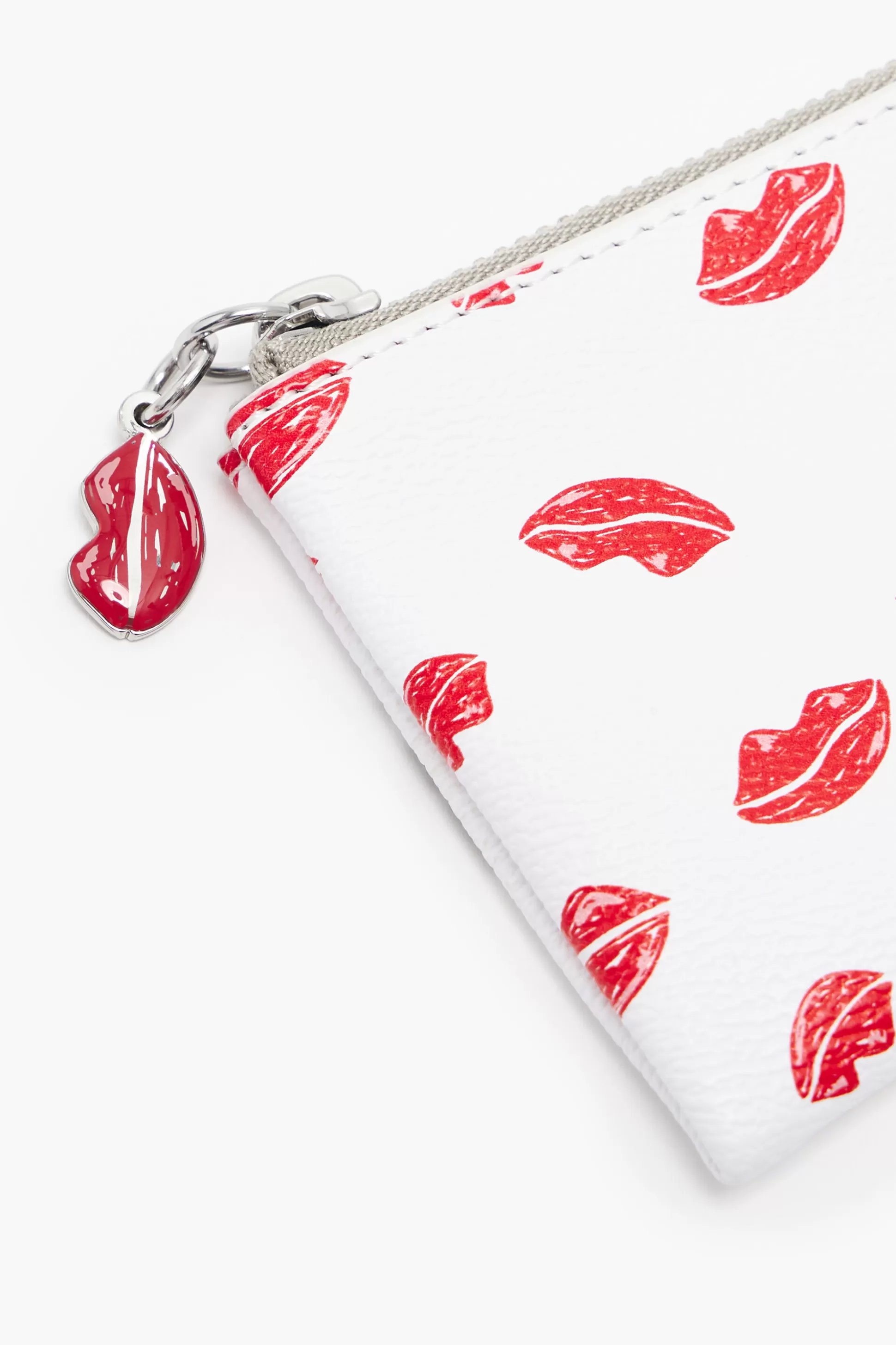 Flash Sale BIMBA Y LOLA Porta-Moedas Retangular Labios Branco Lips White