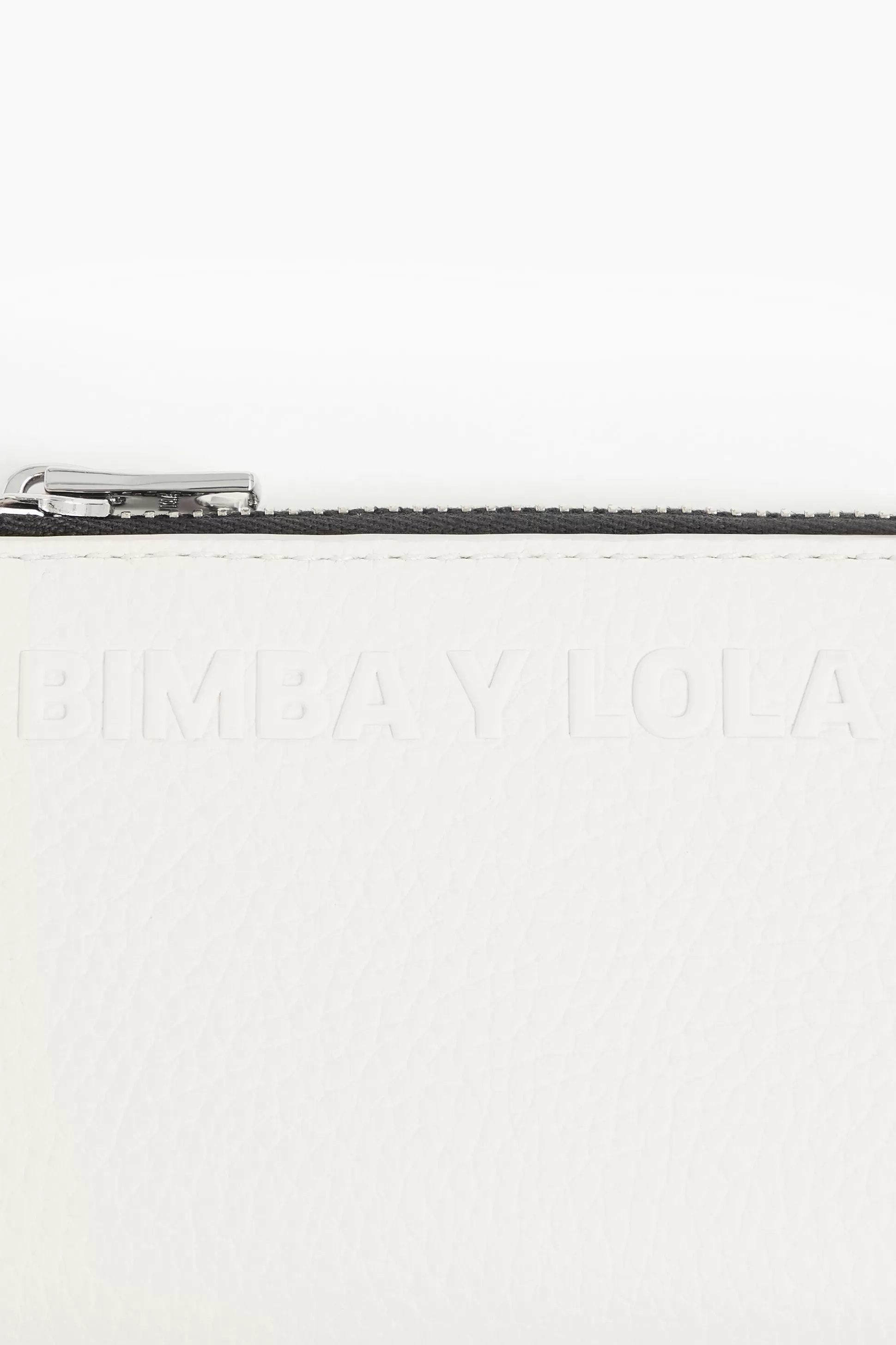 Best Sale BIMBA Y LOLA Porta-Moedas Retangular Pele Branco Off White