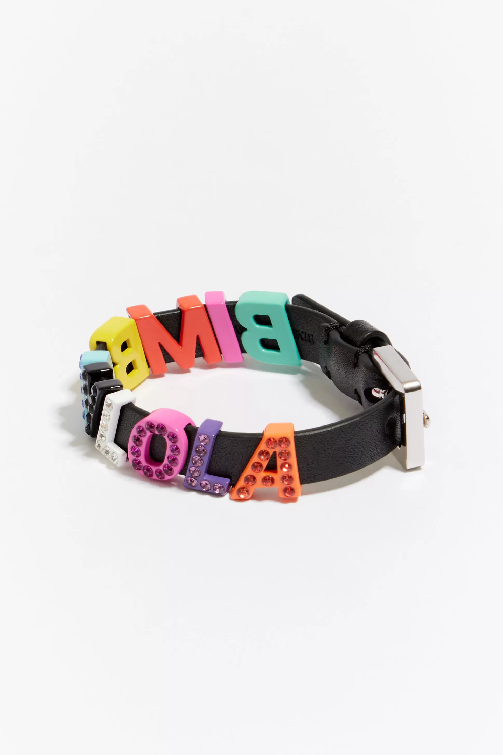 Hot BIMBA Y LOLA Pulseira Letras Logo Pele Multicolorido Black