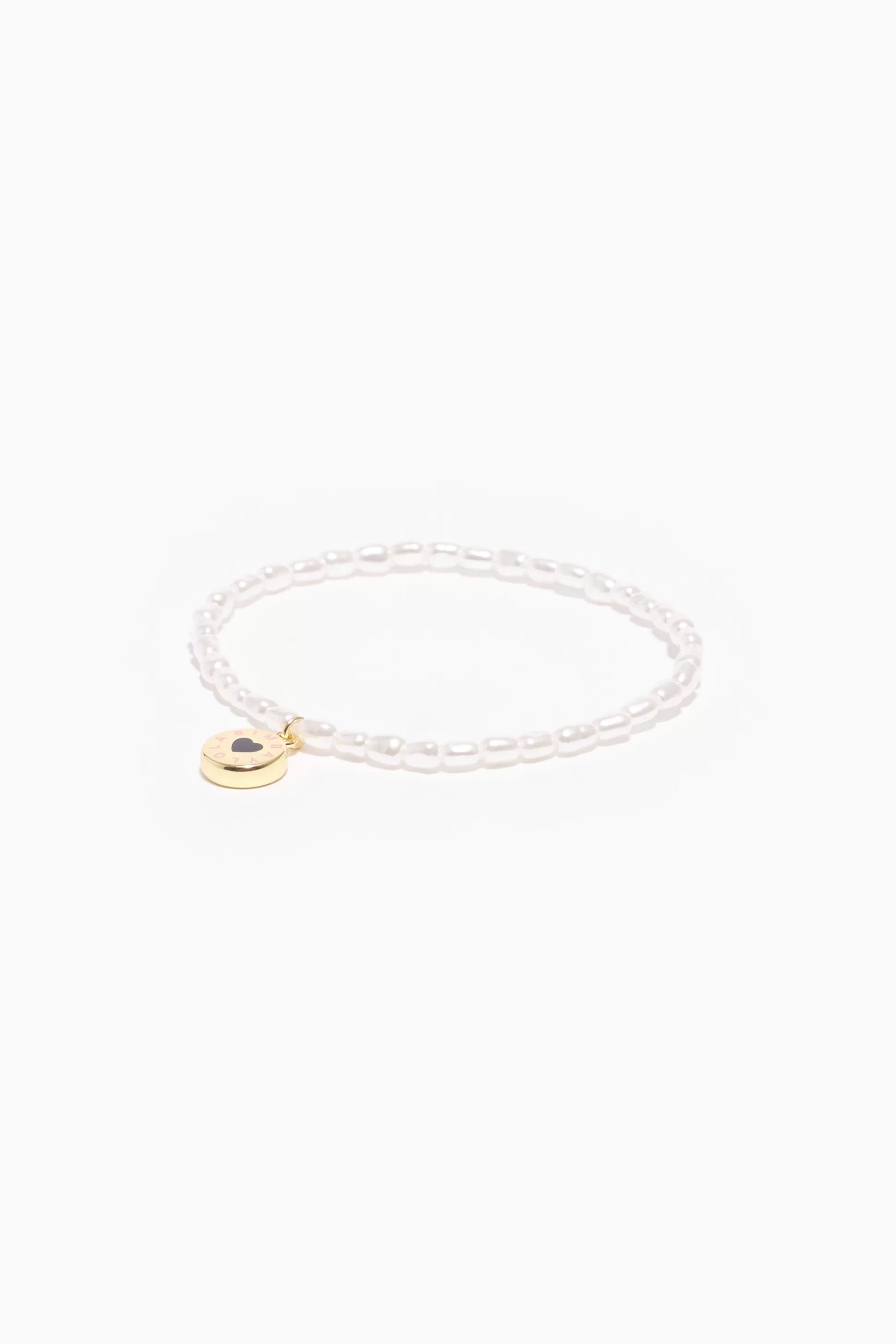 Flash Sale BIMBA Y LOLA Pulseira Perolas Logo Dourada Pearl