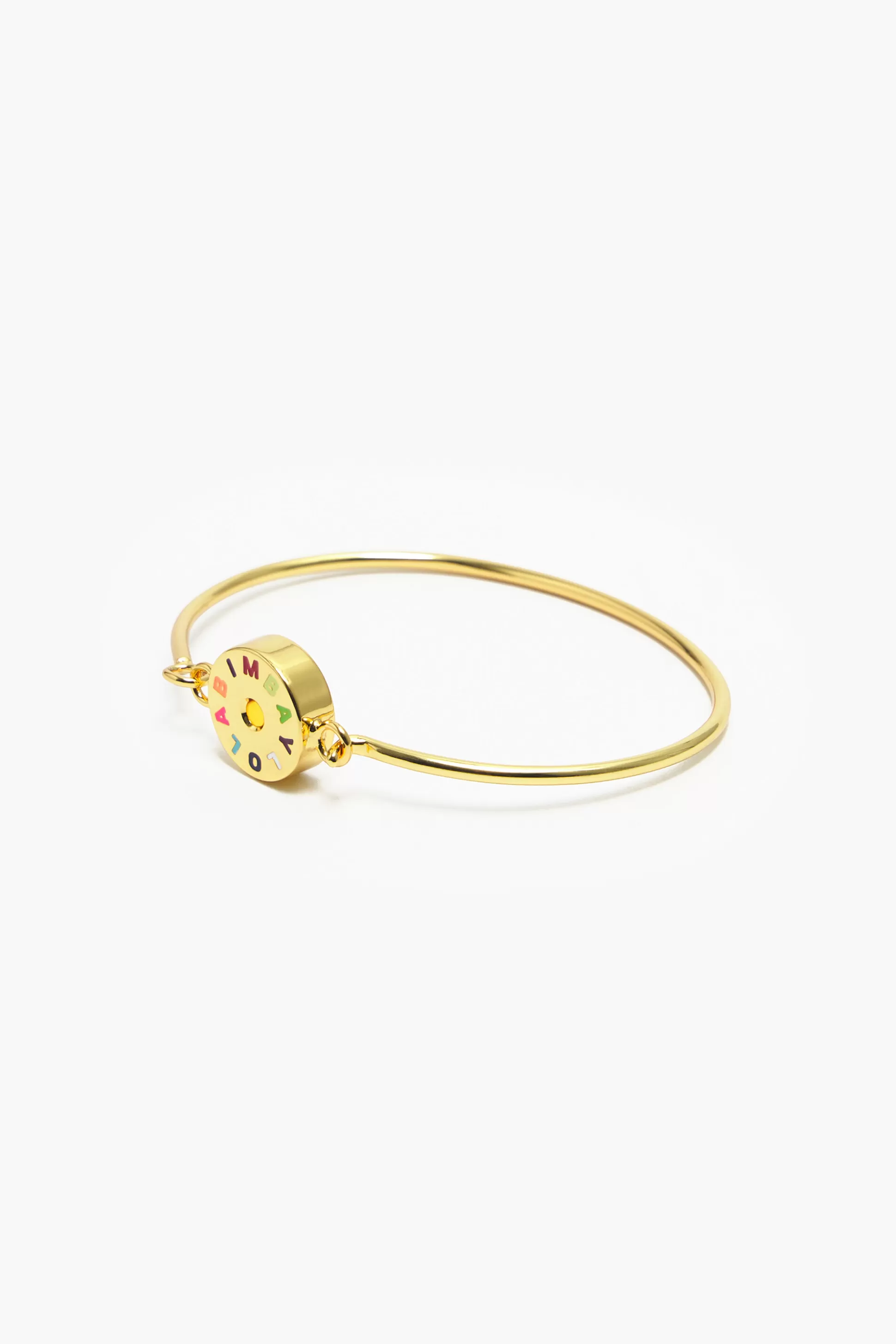 Cheap BIMBA Y LOLA Pulseira Rigida Logo Dourado Gold