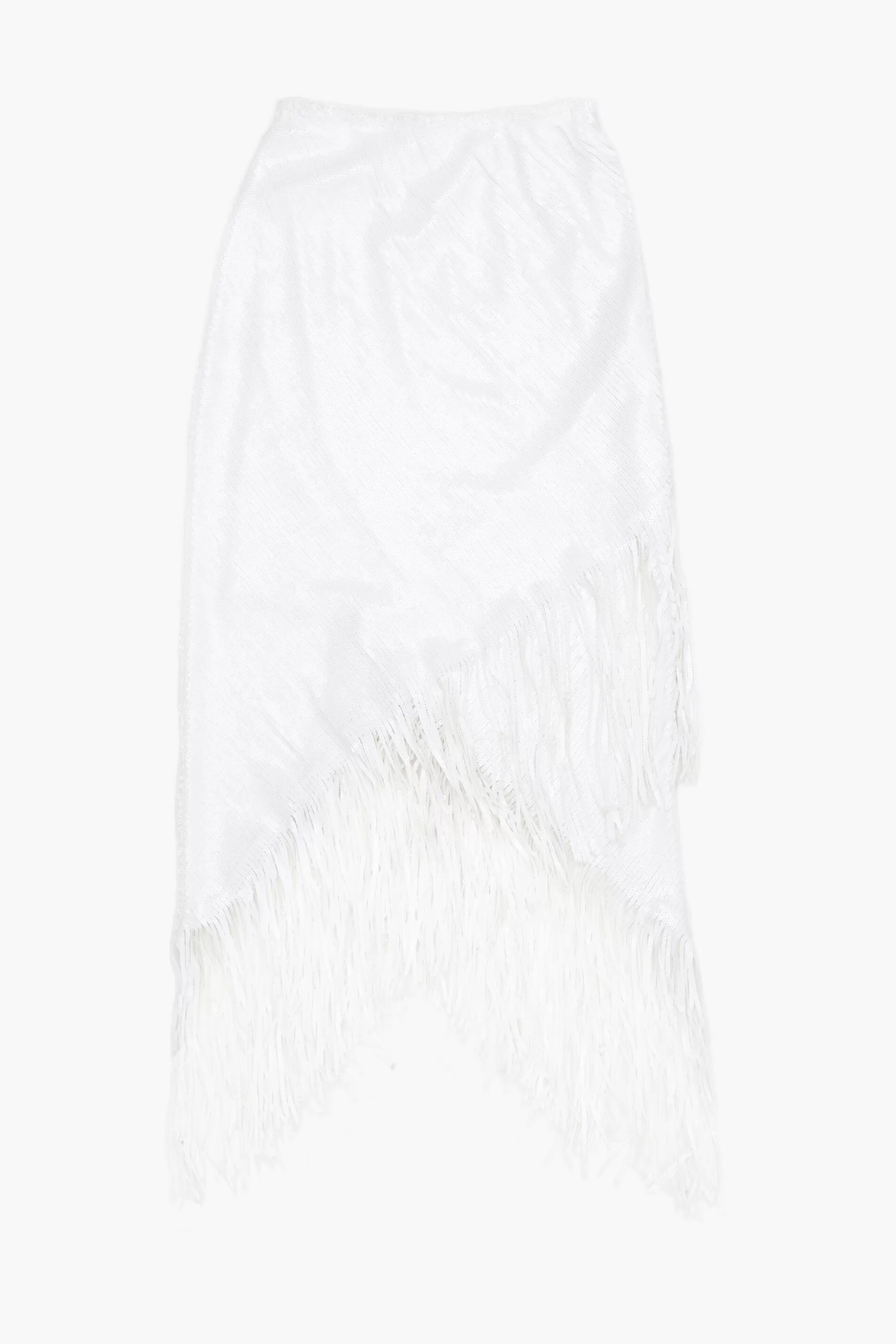 Sale BIMBA Y LOLA Saia Midi Lantejoulas Branca White