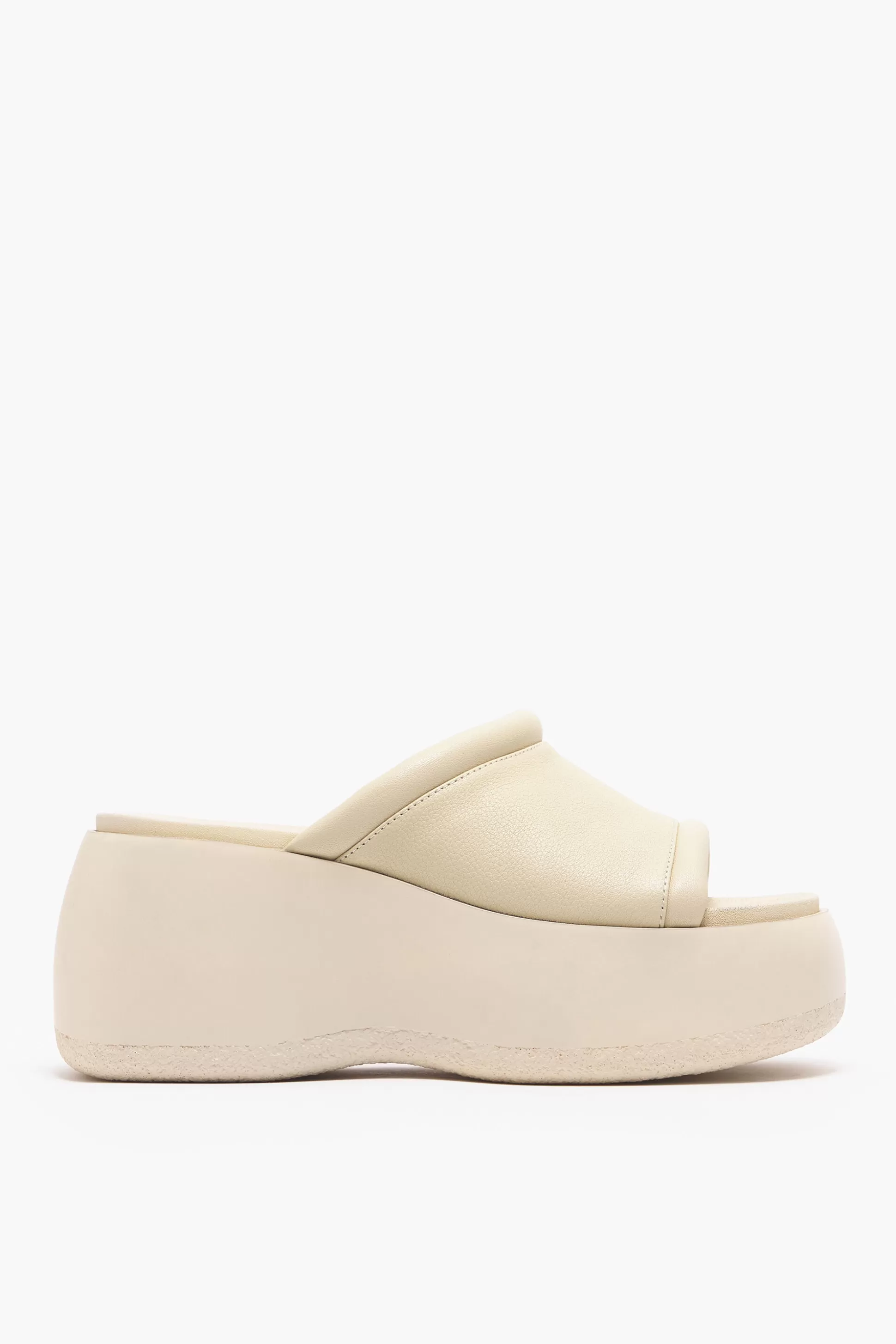 Sale BIMBA Y LOLA Sandalia Plataforma Pele Marfim Off White