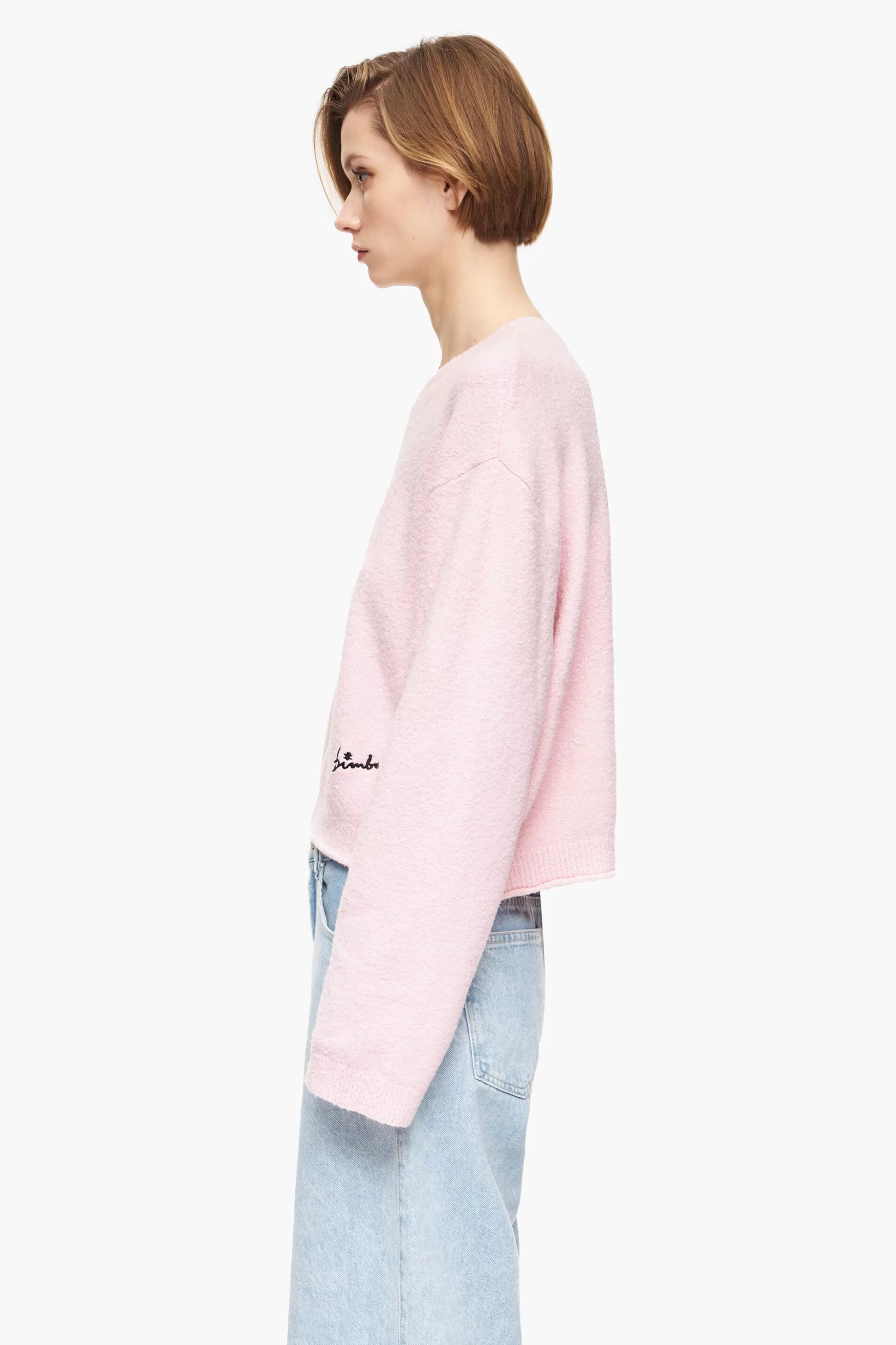 Fashion BIMBA Y LOLA Sweater Algodao Rosa Pink