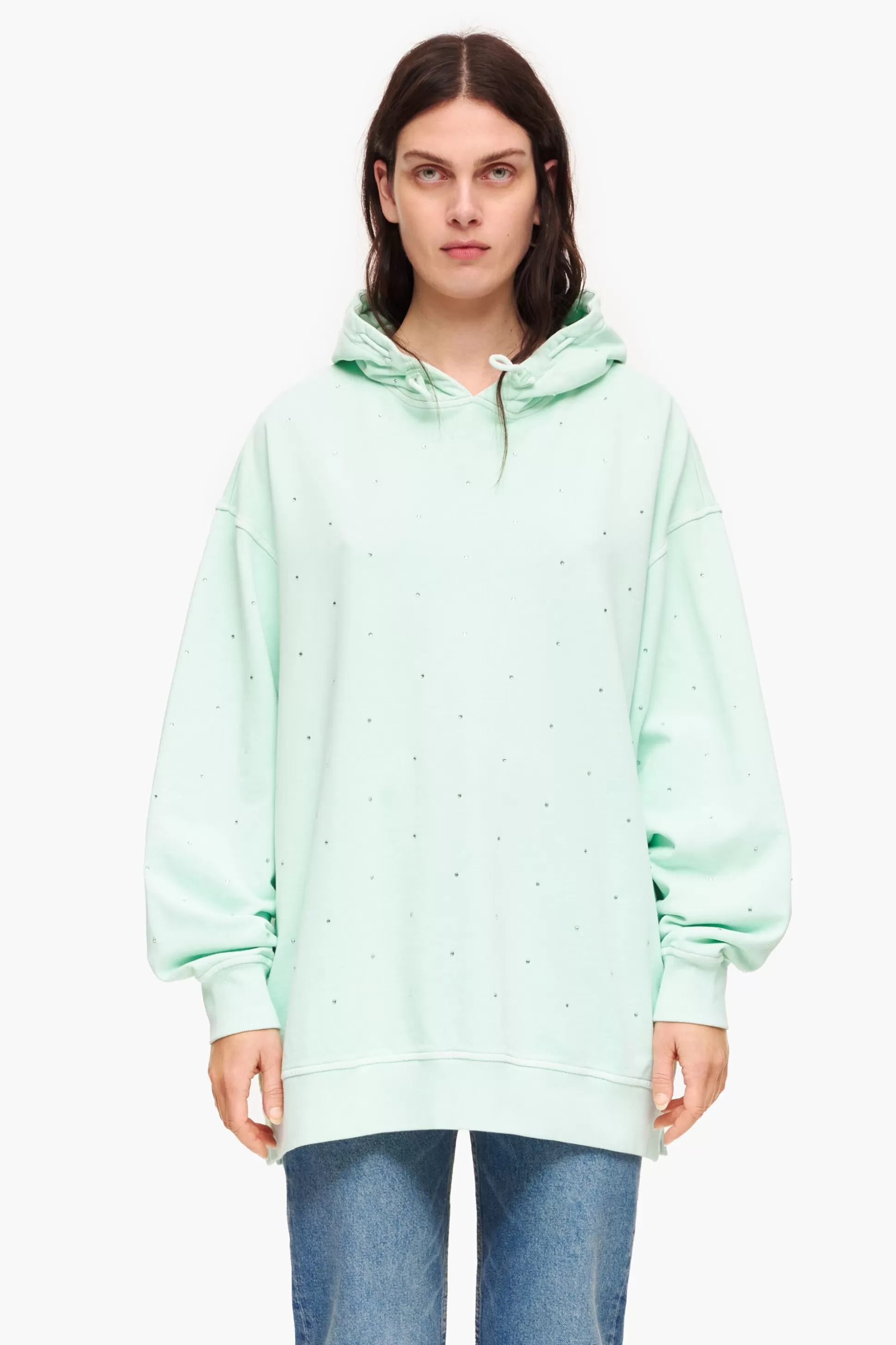 Sale BIMBA Y LOLA Sweatshirt Brilhos Menta Light Mint