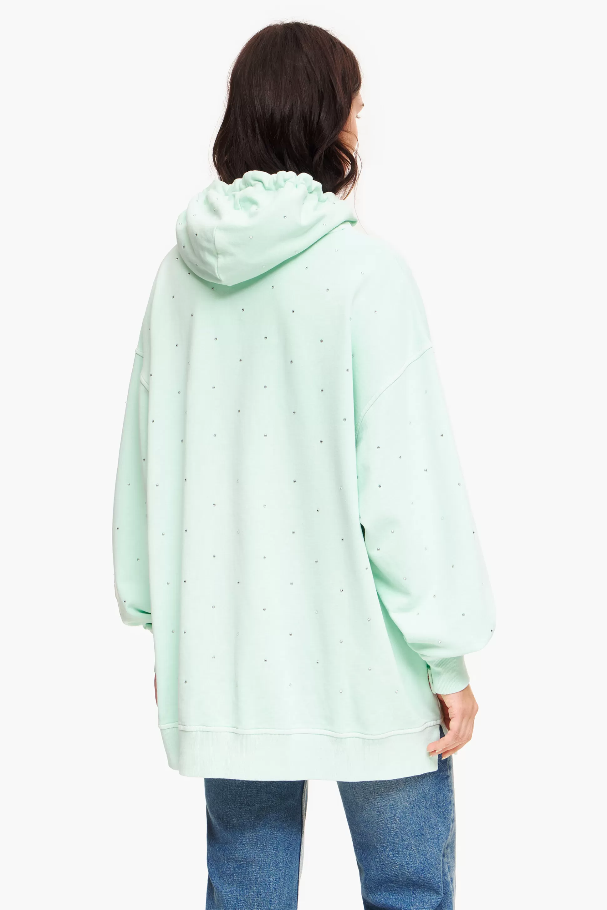 Sale BIMBA Y LOLA Sweatshirt Brilhos Menta Light Mint