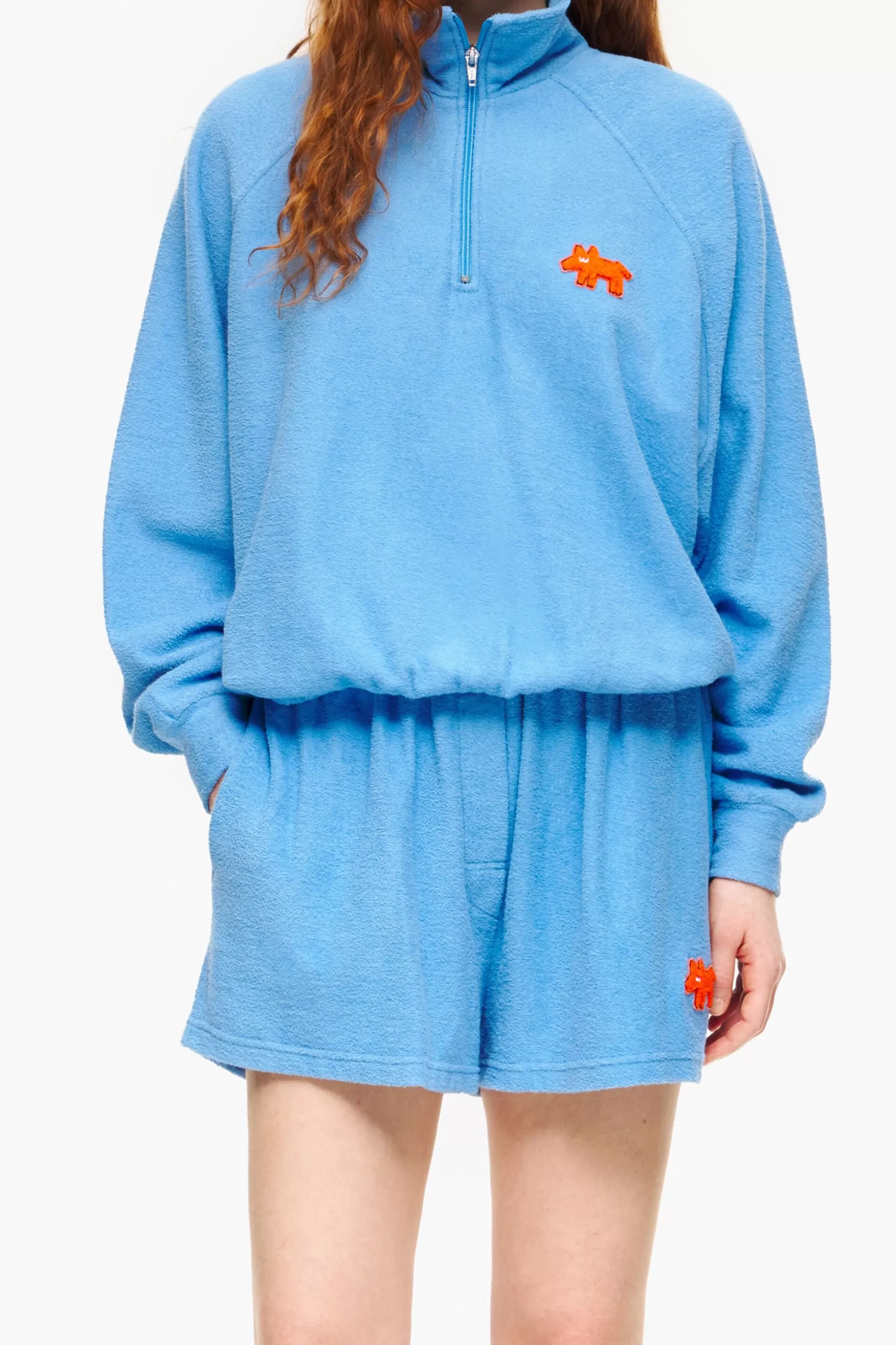 Online BIMBA Y LOLA Sweatshirt Turco Azul Blue