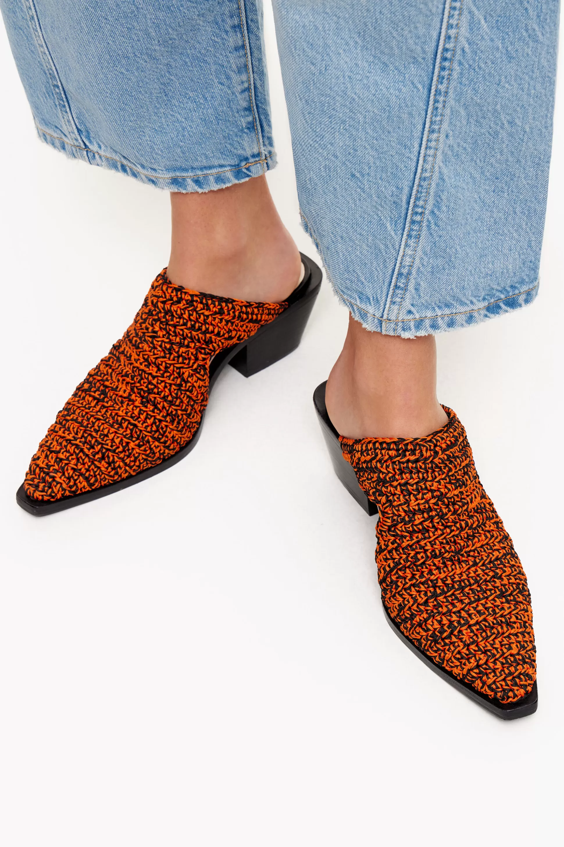 Cheap BIMBA Y LOLA Tamancos Crochet Laranja Orange