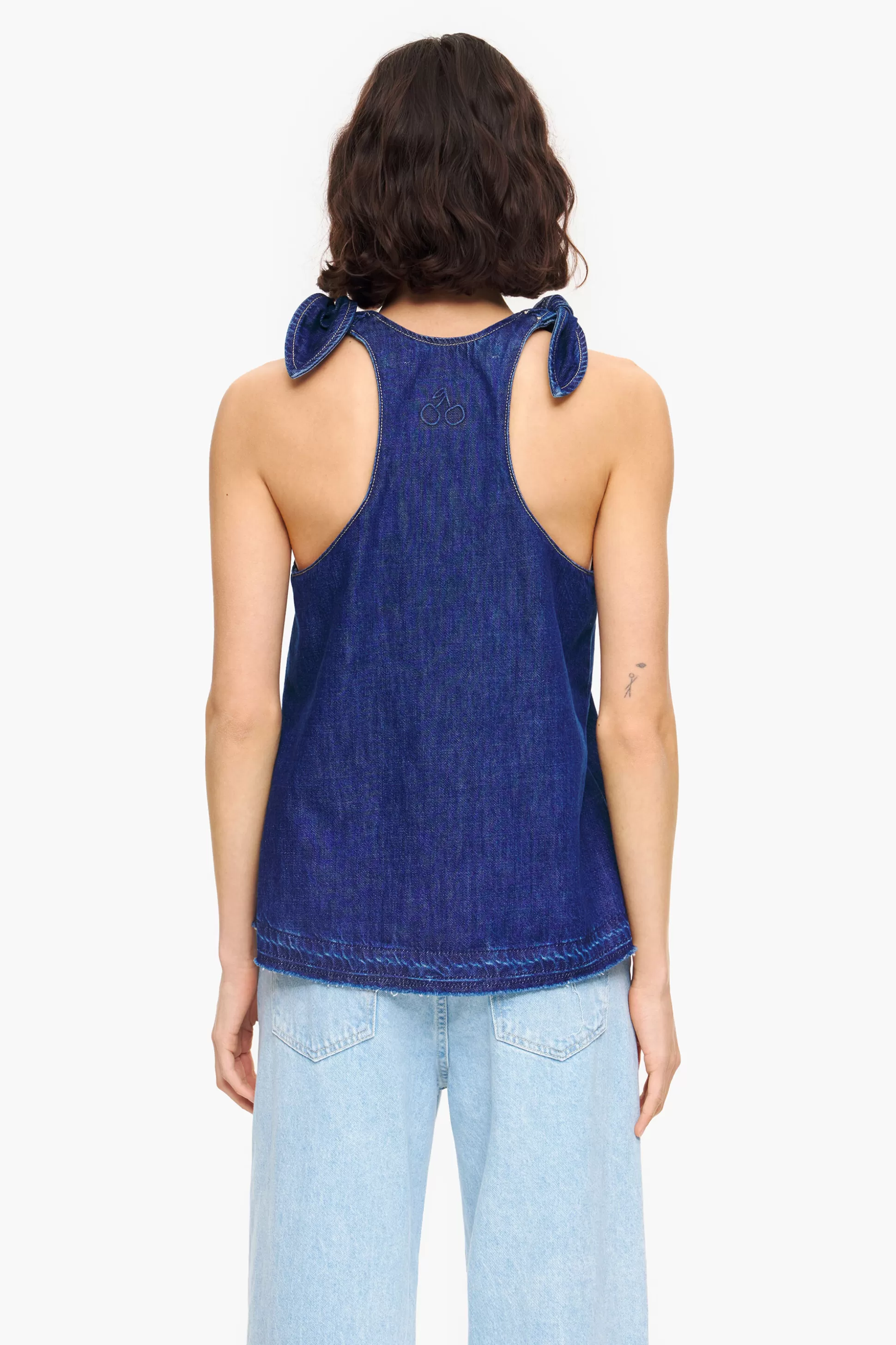 Shop BIMBA Y LOLA Top De Ganga Azul-Escuro Dark Blue