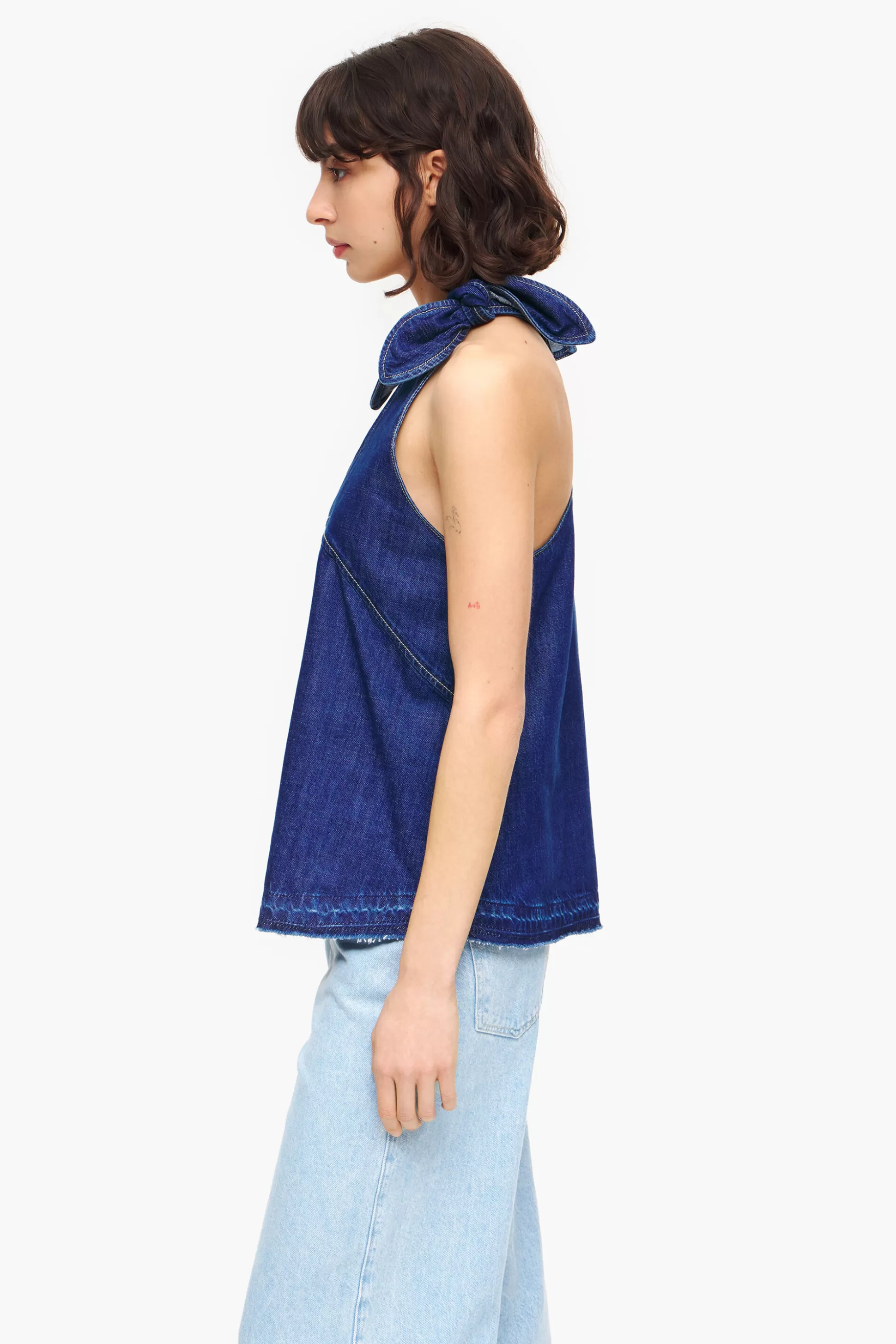 New BIMBA Y LOLA Top De Ganga Azul-Escuro Dark Blue