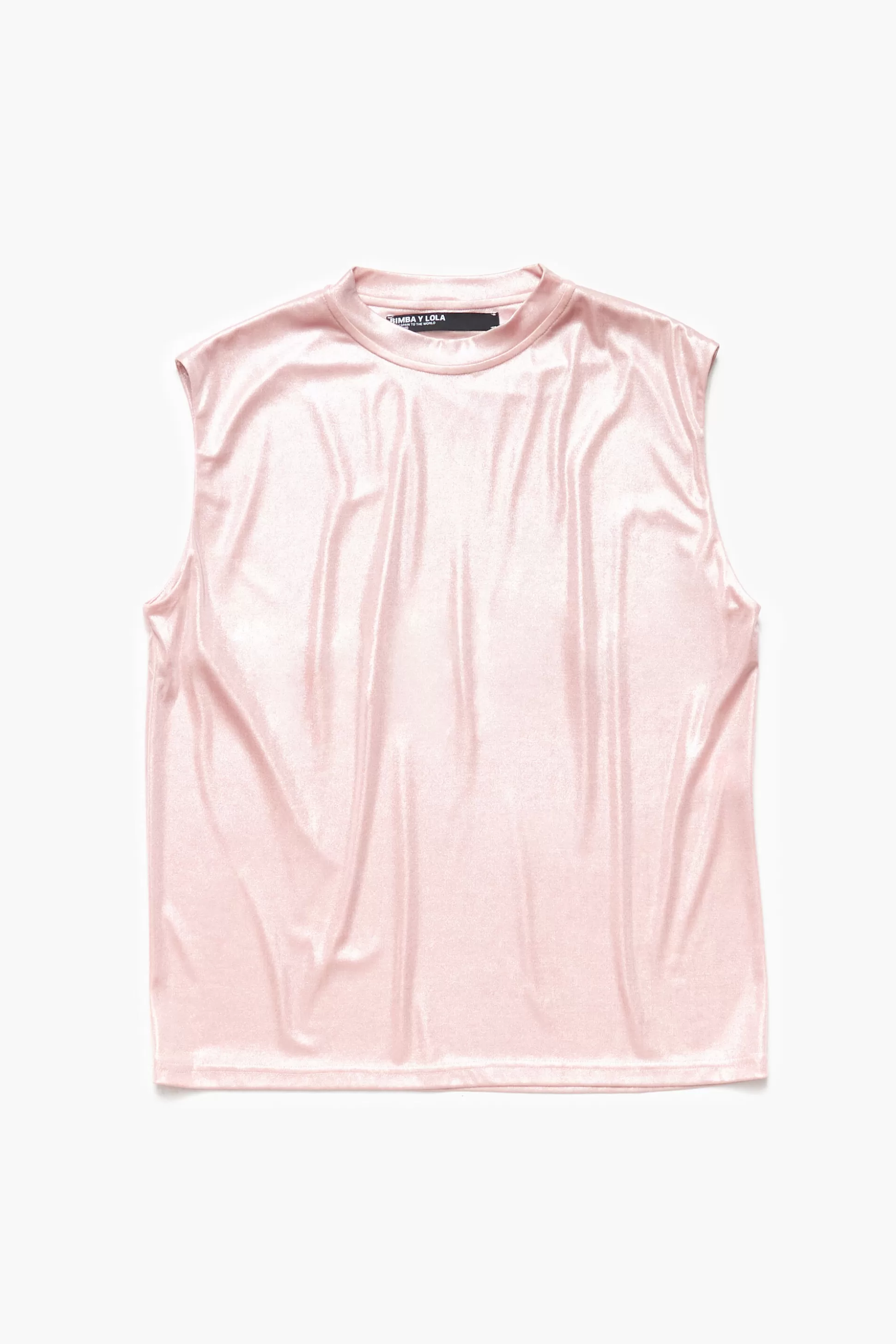 Sale BIMBA Y LOLA T-Shirt Curta Fluida Rosa Light Pink