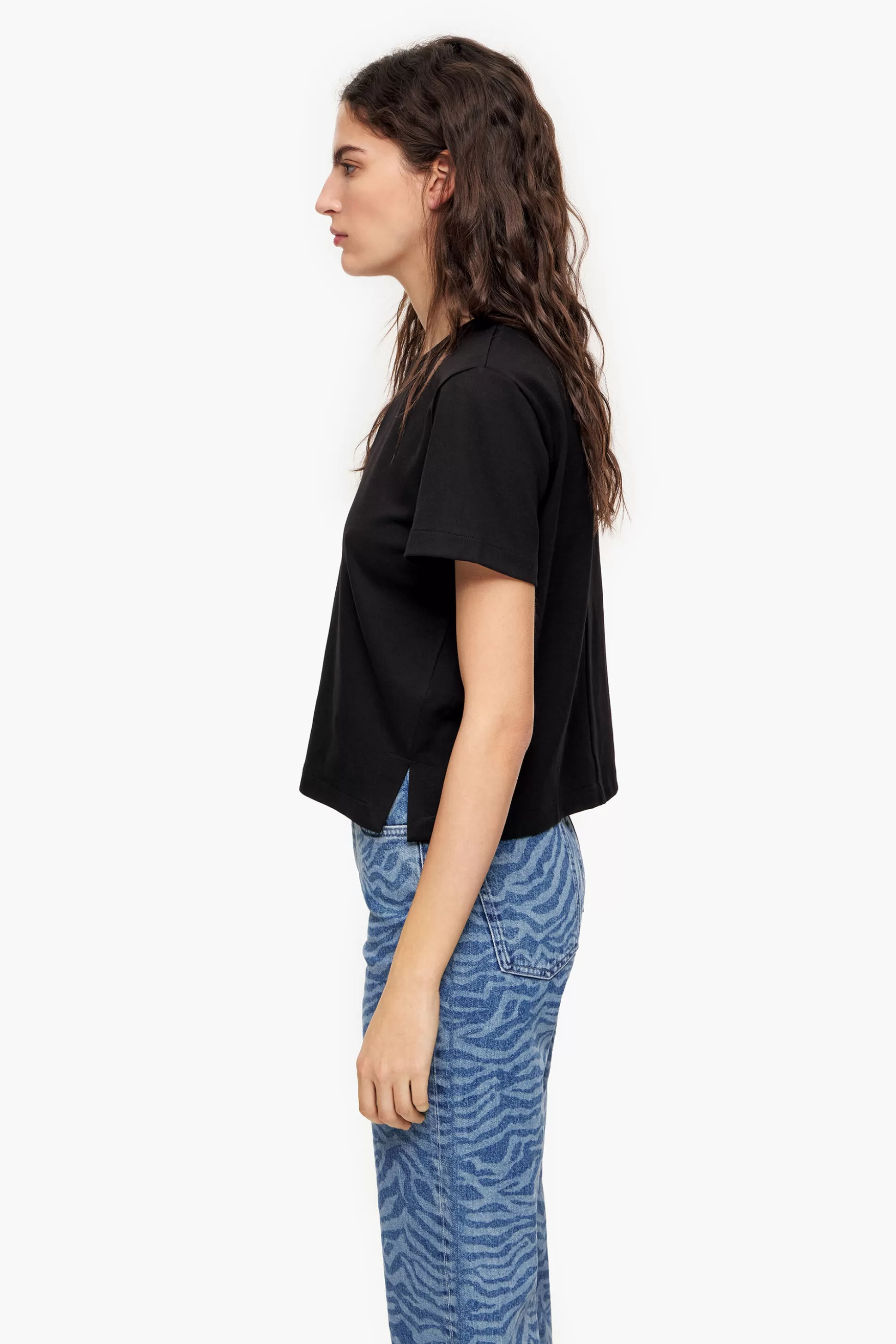 Clearance BIMBA Y LOLA T-Shirt Evase Preta Black