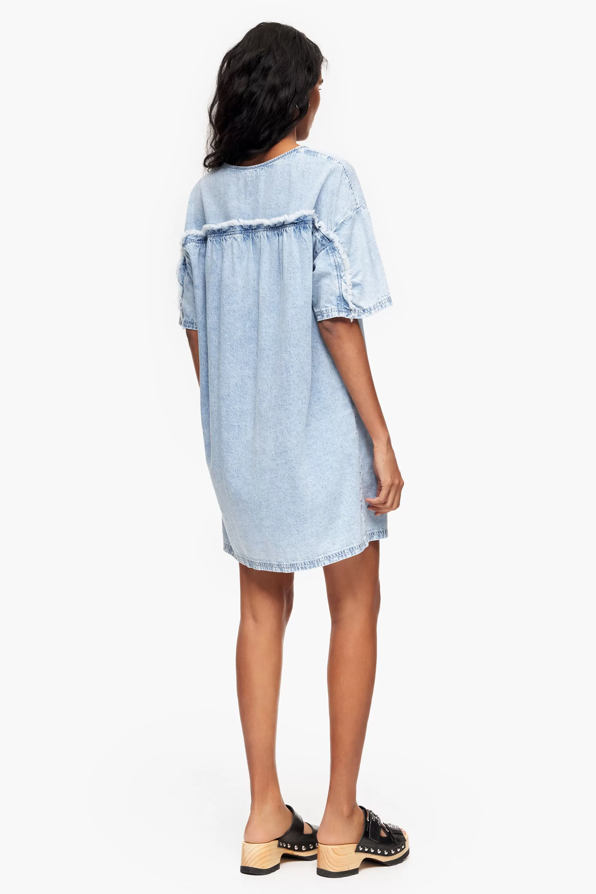 Best Sale BIMBA Y LOLA Vestido Denim Mini Azul Light Blue