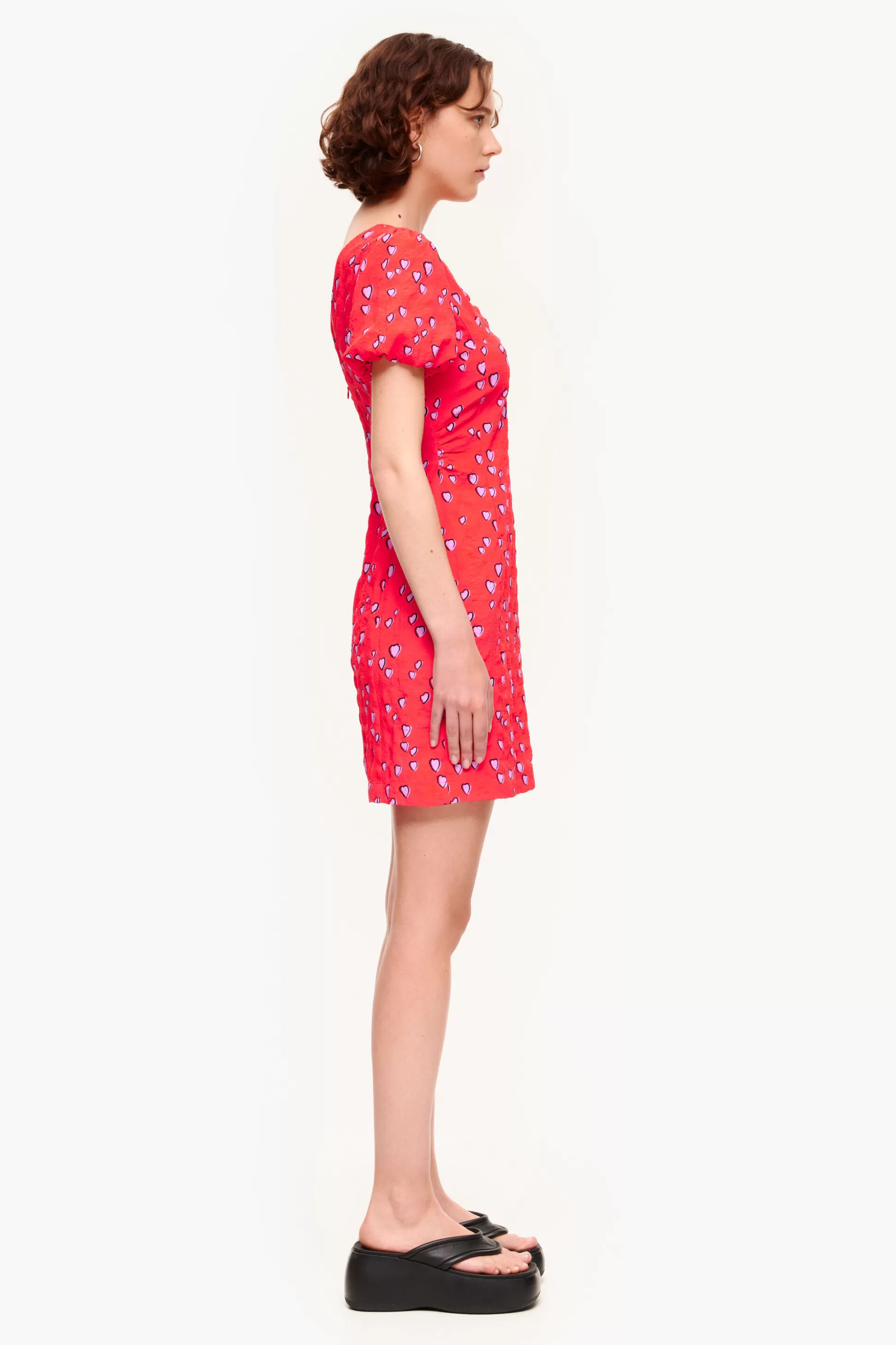 Best BIMBA Y LOLA Vestido Mini Print Small Hearts Vermelho Small Hearts Red